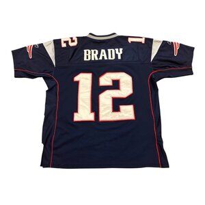 Reebok New England Patriots Tom Brady #12 Stitched NFL Football Jersey Men's 48